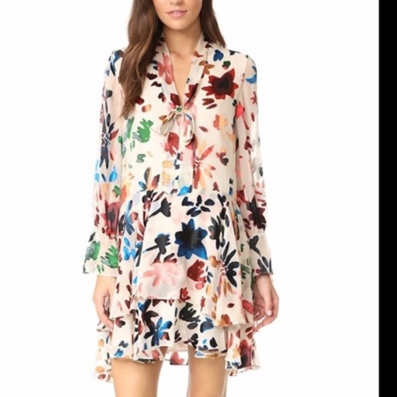Alice + Olivia Multicolor Floral Dress, Size Small - Picture 1 of 14
